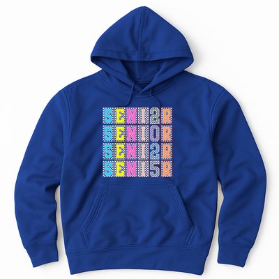 Senior 2025 Retro Checkered Hoodie