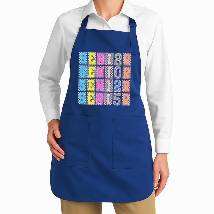 Senior 2025 Retro Checkered Apron