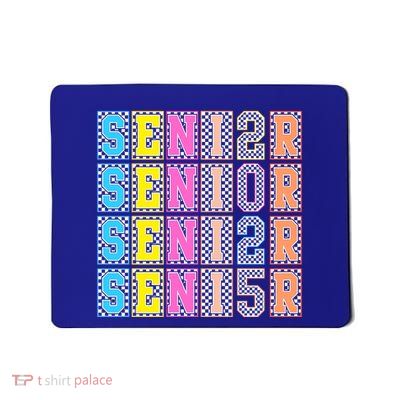 Senior 2025 Retro Checkered Mousepad