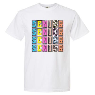 Senior 2025 Retro Checkered Garment-Dyed Heavyweight T-Shirt