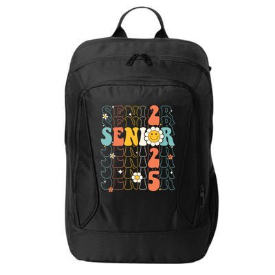 Senior 2025 Retro Groovy Class Of 2025 Graduation Senior 25 City Backpack