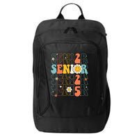 Senior 2025 Retro Groovy Class Of 2025 Graduation Senior 25 City Backpack