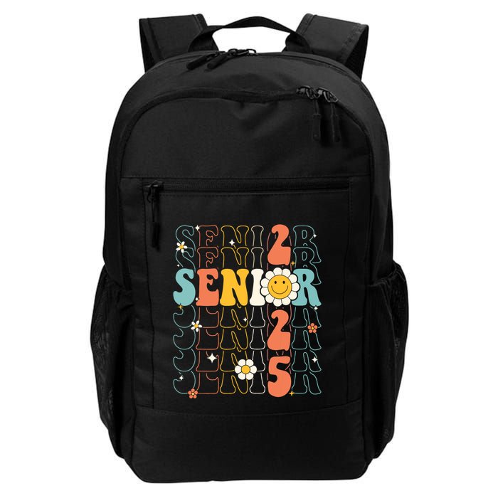 Senior 2025 Retro Groovy Class Of 2025 Graduation Senior 25 Backpack