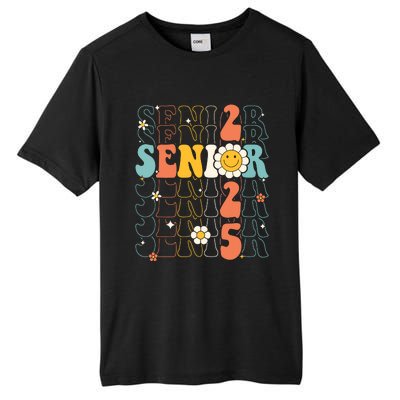 Senior 2025 Retro Groovy Class Of 2025 Graduation Senior 25 Tall Fusion ChromaSoft Performance T-Shirt