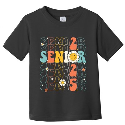 Senior 2025 Retro Groovy Class Of 2025 Graduation Senior 25 Toddler T-Shirt