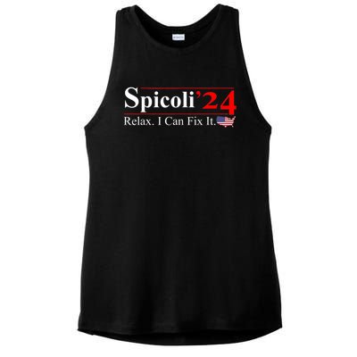 Spicoli 2024 Relax I Can Fix It Ladies PosiCharge Tri-Blend Wicking Tank