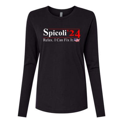 Spicoli 2024 Relax I Can Fix It Womens Cotton Relaxed Long Sleeve T-Shirt