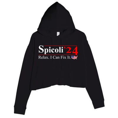 Spicoli 2024 Relax I Can Fix It Crop Fleece Hoodie