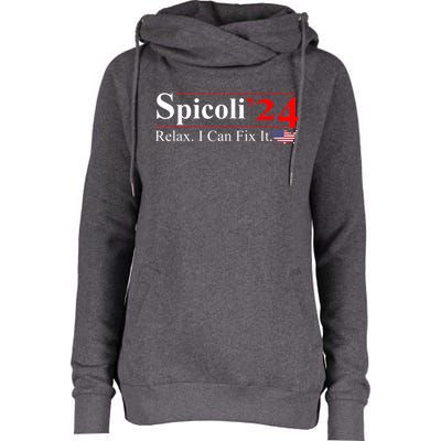 Spicoli 2024 Relax I Can Fix It Womens Funnel Neck Pullover Hood