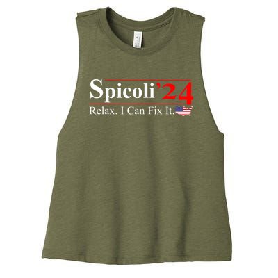 Spicoli 2024 Relax I Can Fix It Women's Racerback Cropped Tank