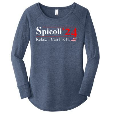 Spicoli 2024 Relax I Can Fix It Women's Perfect Tri Tunic Long Sleeve Shirt