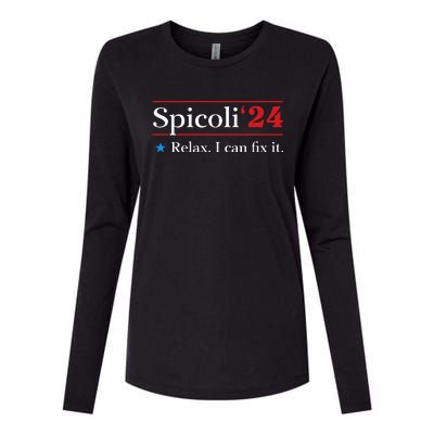 Spicoli 2024 Relax I Can Fix It Womens Cotton Relaxed Long Sleeve T-Shirt