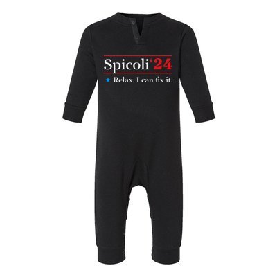 Spicoli 2024 Relax I Can Fix It Infant Fleece One Piece