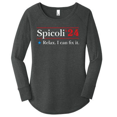 Spicoli 2024 Relax I Can Fix It Women's Perfect Tri Tunic Long Sleeve Shirt