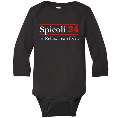 Spicoli 2024 Relax I Can Fix It Baby Long Sleeve Bodysuit