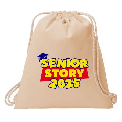 Senior 2025 Story Class Of 2025 Back To School 2025 Drawstring Bag