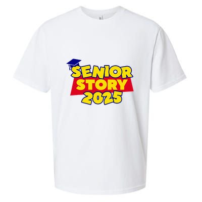 Senior 2025 Story Class Of 2025 Back To School 2025 Sueded Cloud Jersey T-Shirt