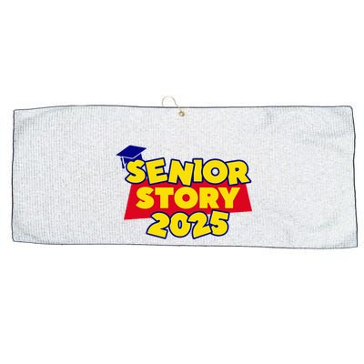 Senior 2025 Story Class Of 2025 Back To School 2025 Large Microfiber Waffle Golf Towel