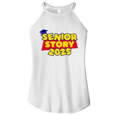 Senior 2025 Story Class Of 2025 Back To School 2025 Women's Perfect Tri Rocker Tank