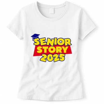 Senior 2025 Story Class Of 2025 Back To School 2025 Womens T-Shirt
