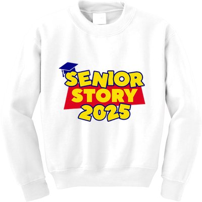 Senior 2025 Story Class Of 2025 Back To School 2025 Kids Sweatshirt