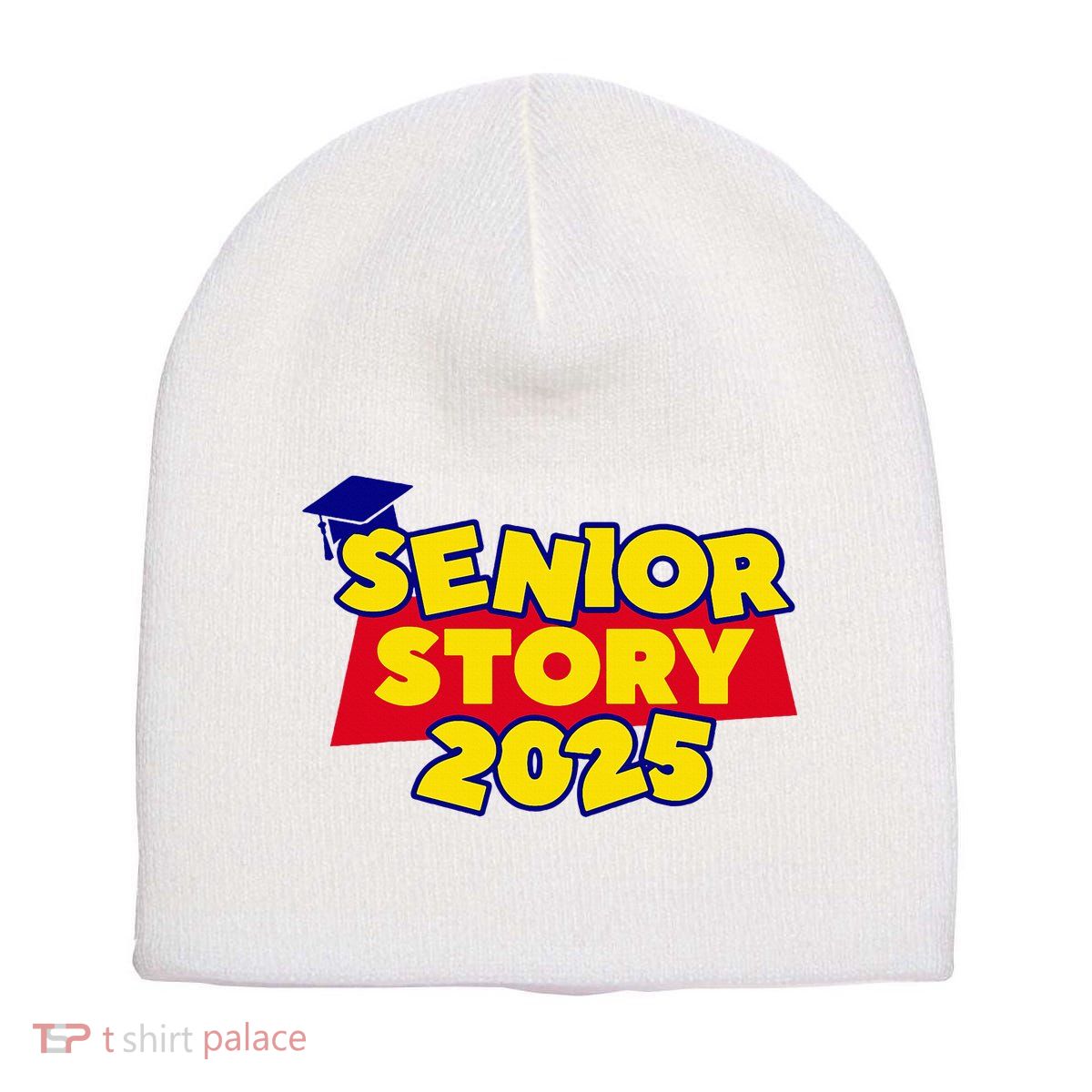 Senior 2025 Story Class Of 2025 Back To School 2025 Short Acrylic Beanie