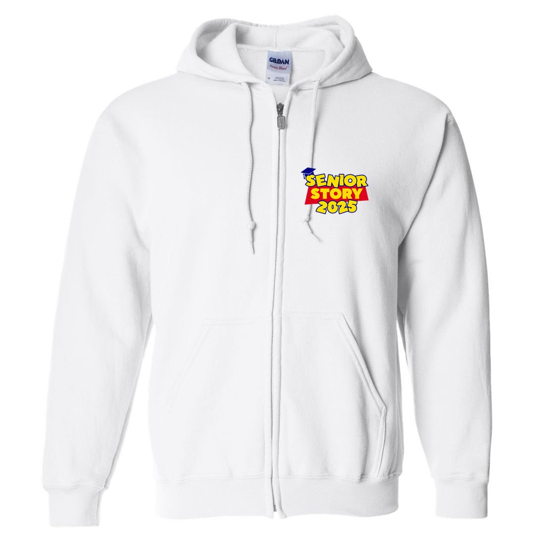 Senior 2025 Story Class Of 2025 Back To School 2025 Full Zip Hoodie