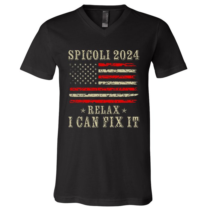 Spicoli 24 Spicoli 2024 Relax I Can Fix It Vintage V-Neck T-Shirt