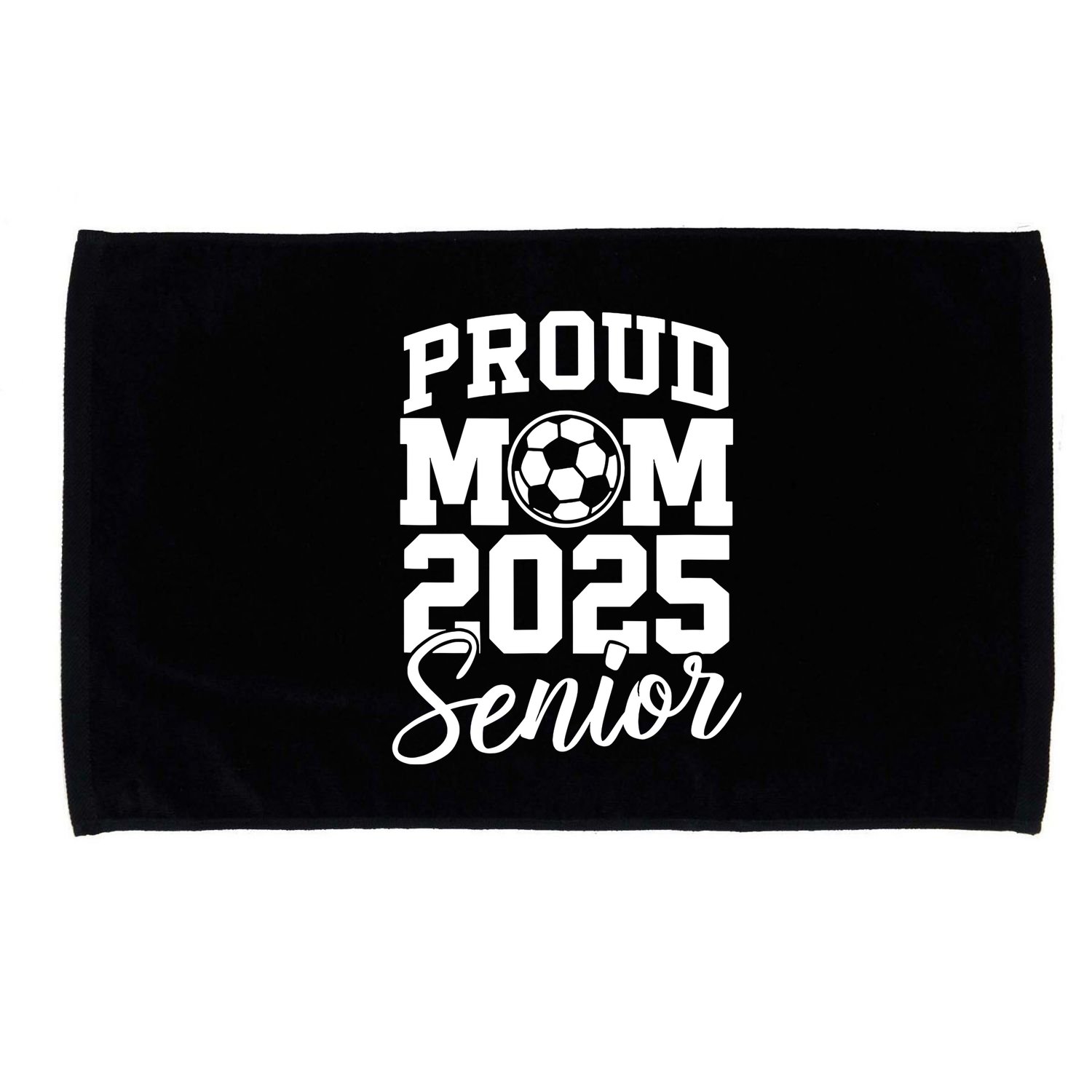 Senior 2025 Soccer Mom High School Graduation Outfit Proud Microfiber Hand Towel