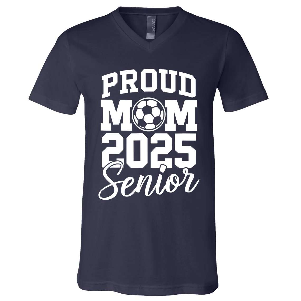 Senior 2025 Soccer Mom High School Graduation Outfit Proud V-Neck T-Shirt