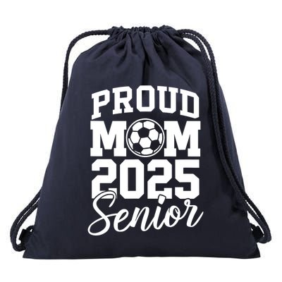 Senior 2025 Soccer Mom High School Graduation Outfit Proud Drawstring Bag