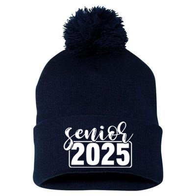 Senior 2025 Pom Pom 12in Knit Beanie