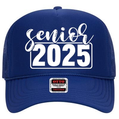 Senior 2025 High Crown Mesh Back Trucker Hat