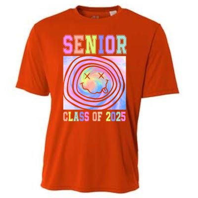 Senior 2025 Tie Dye Graduation Class Of 2025 Graduate Gift Cooling Performance Crew T-Shirt