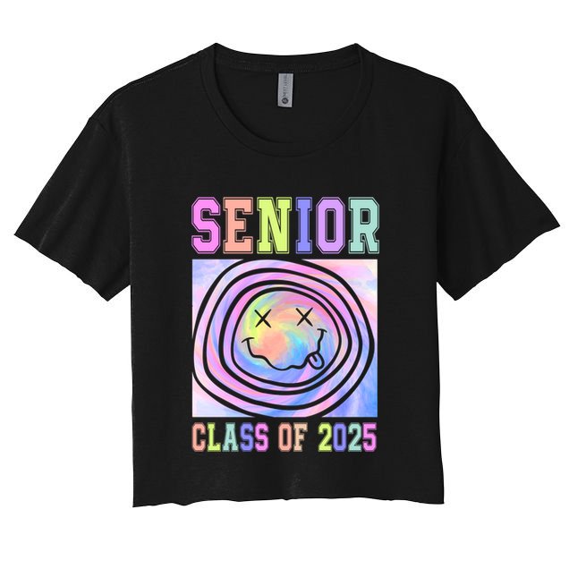 Senior 2025 Tie Dye Graduation Class Of 2025 Graduate Gift Crop Top
