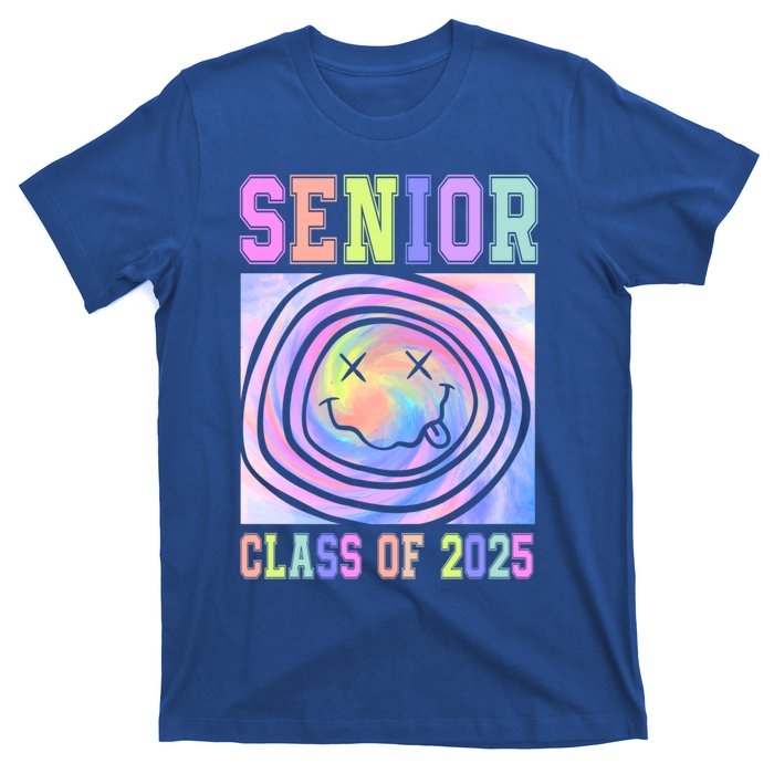 Senior 2025 Tie Dye Graduation Class Of 2025 Graduate Gift T-Shirt