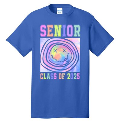 Senior 2025 Tie Dye Graduation Class Of 2025 Graduate Gift Tall T-Shirt