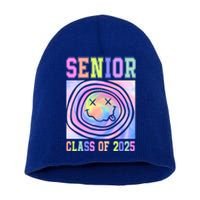 Senior 2025 Tie Dye Graduation Class Of 2025 Graduate Gift Short Acrylic Beanie