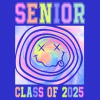 Senior 2025 Tie Dye Graduation Class Of 2025 Graduate Gift Zip Tote Bag