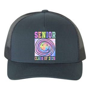 Senior 2025 Tie Dye Graduation Class Of 2025 Graduate Gift Yupoong Adult 5-Panel Trucker Hat