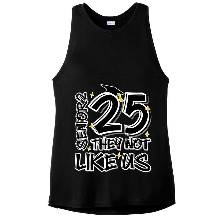 Senior 25 They Aren’T Like Us Graduation Ladies PosiCharge Tri-Blend Wicking Tank
