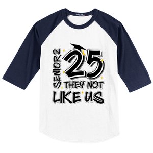 Senior 25 They Aren’T Like Us Graduation Baseball Sleeve Shirt