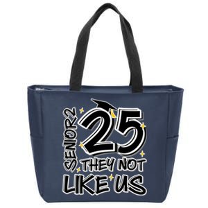 Senior 25 They Aren’T Like Us Graduation Zip Tote Bag