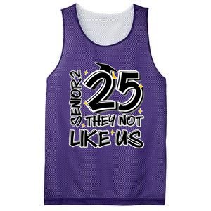 Senior 25 They Aren’T Like Us Graduation Mesh Reversible Basketball Jersey Tank