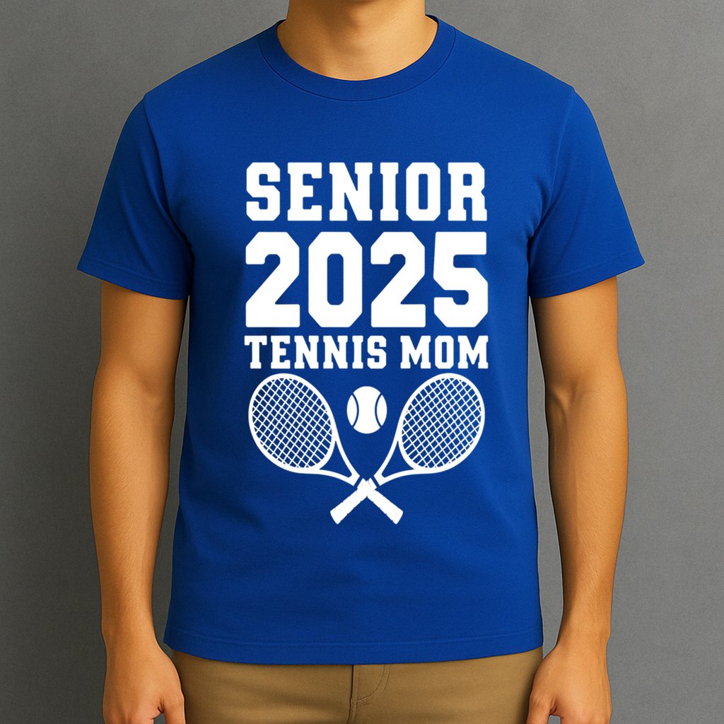 Senior 2025 Tennis Mom Proud Supporter Gift T-Shirt
