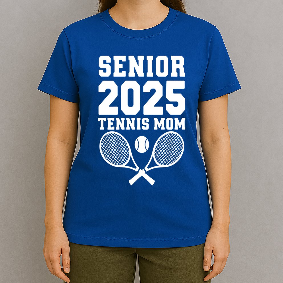 Senior 2025 Tennis Mom Proud Supporter Gift T-Shirt