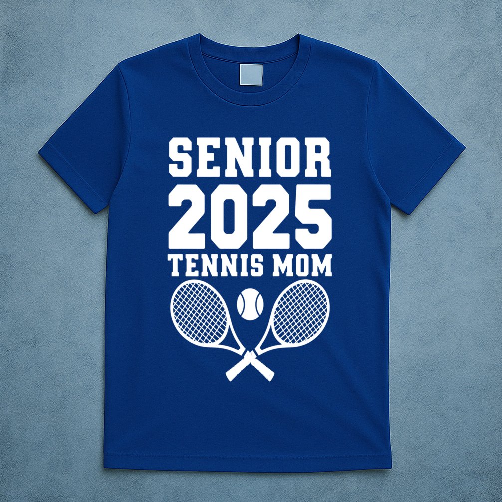 Senior 2025 Tennis Mom Proud Supporter Gift T-Shirt