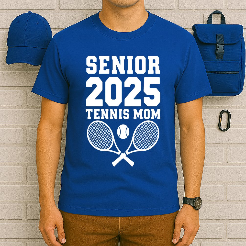 Senior 2025 Tennis Mom Proud Supporter Gift T-Shirt