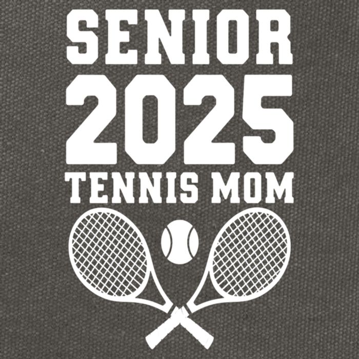 Senior 2025 Tennis Mom Proud Supporter Gift Cotton Canvas Backpack
