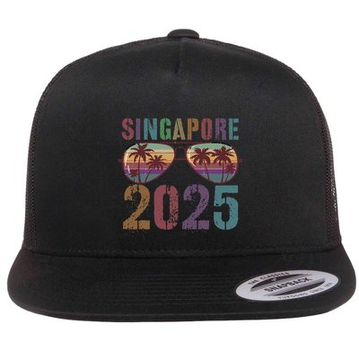 Singapore 2025 Vacay Beaching Vacation Matching Flat Bill Trucker Hat